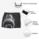 thumbnail image 3 of Fotbe Black And White Shark Calzoncillos Tipo Boxer con Bolsa de Soporte Total para Hombre, X-Temp Fresco, Transpirable y de Secado Rápido-Large, 3 of 5