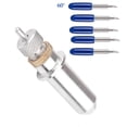 thumbnail image 1 of Tungsten Steel Blade Holder 30/45/60 Degree Blades Cutter For Roland Carving Cut 60 Degree, 1 of 9