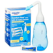 Equate Comfort Flow Bottle with 50 Saline Packets Sinus Wash System
