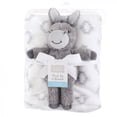 thumbnail image 2 of Hudson Baby Infant Plush Blanket with Toy, Snuggly Donkey, One Size, 2 of 2