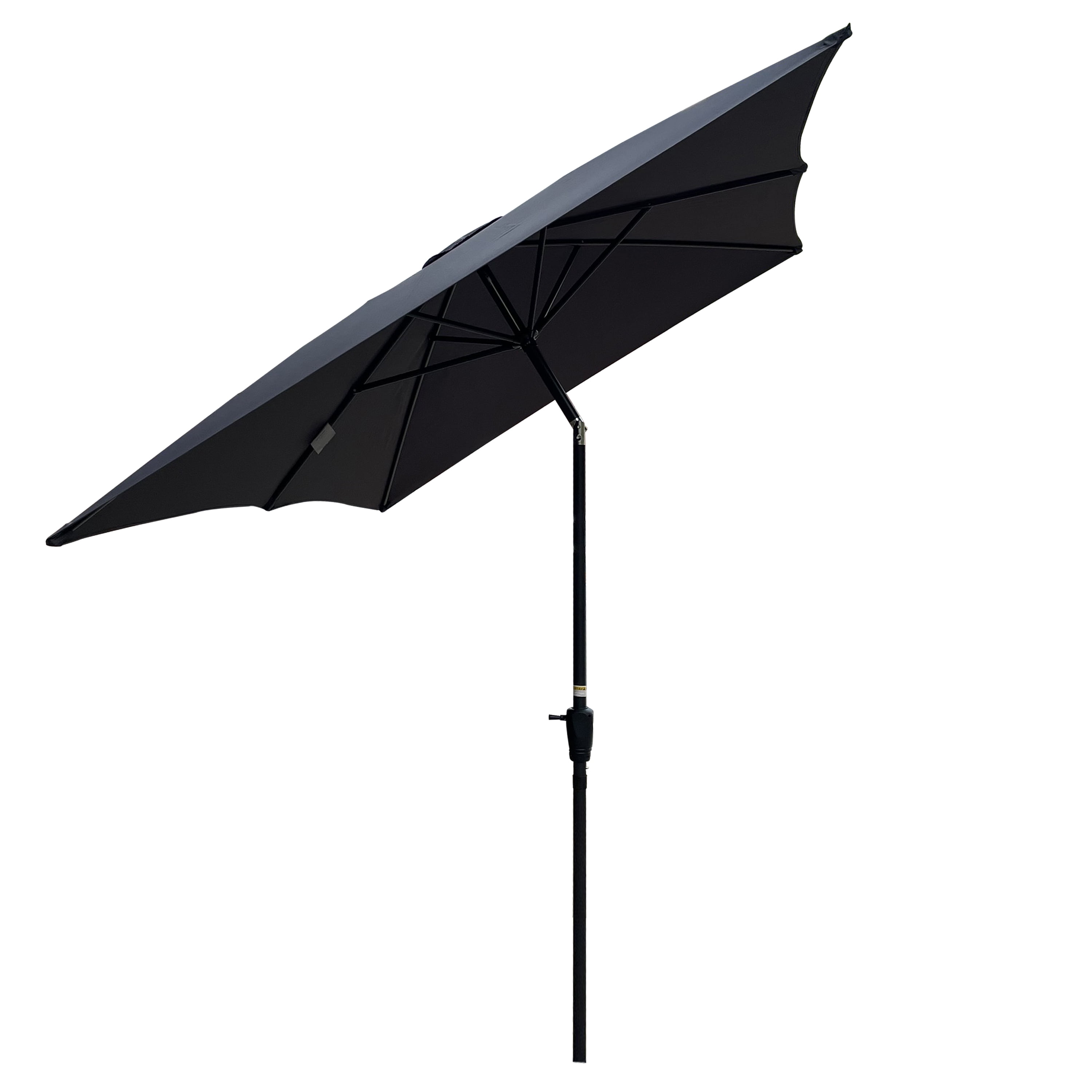 Royard Oaktree 6x9ft Patio Umbrella, Outdoor Rectangular Market Umbrella with Crank and Push Button Tilt, Outside UV Protection Sun Shade Table Umbrella for Garden Lawn Backyard Poolside, Anthracite