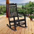 thumbnail image 2 of Flash Furniture Winston All-Weather Poly Resin Rocking Chair in Black, 2 of 10