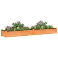 thumbnail image 3 of vidaXL Garden Raised Bed with Liner Brown 94.5"x17.7"x9.8" Solid Wood Fir, 3 of 7