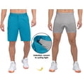 thumbnail image 3 of Little Donkey Andy Men's Cycling Shorts with Detachable Liner, Lightweight Padded Mountain Bike MTB Loose-fit Cyan Blue M, 3 of 7