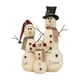 thumbnail image 2 of Muñeco de nieve de peluche navideño, estatua de muñeco de nieve, figuritas de de nieve, adorno para estante, chimenea, festival, fiesta, sala de estar, 2 of 9
