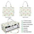 thumbnail image 2 of Large Capacity Tote Bag,Colorful Highland Cow Bathtub Pattern Handbag Fashion Luxury Tote Bag,15.7"x13"x 5.1" Inches,Laptop Compatible, 2 of 6