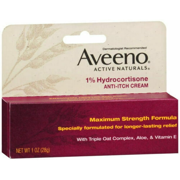 Aveeno 1 oz. 1 Hydrocortisone AntiItch Cream Maximum Strength