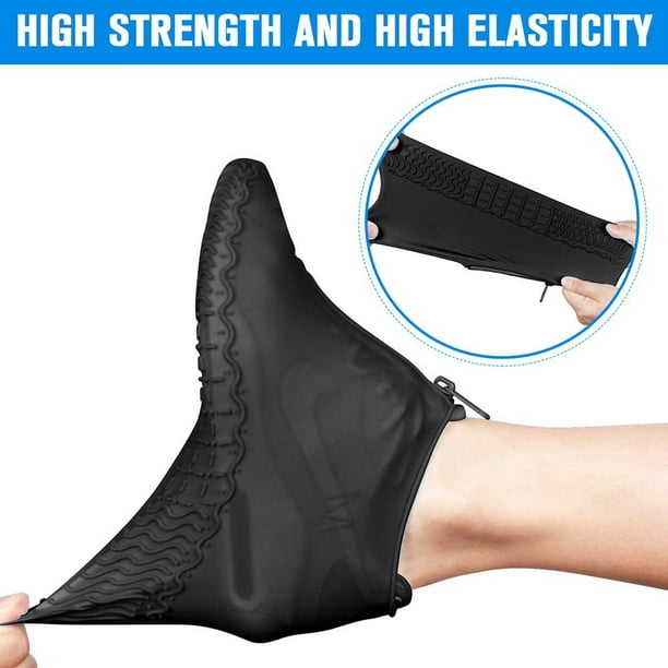 1 paire de couvre-chaussures d'extérieur épaissis antidérapant universel en  silicone couvre-chaussures imperméables pour Use_s quotidienne