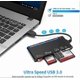 thumbnail image 3 of Card Reader USB 3.0, 7 In 1 Memory Card Reader, USB 3.0 High Speed CF/SD/TF/XD/MS/Micro SDetc, 3 of 4