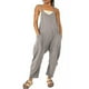 thumbnail image 1 of Mono largo informal liso para mujer, pantalones con pechera, mono holgado con bolsillos, talla grande, 1 of 2