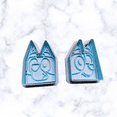 Blue Heeler and Red Heeler Sisters Mini Cookie Cutter Set of Dog Heads And Here come the