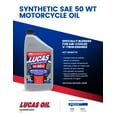 thumbnail image 4 of Lucas Oils And Additives 10765 SYNTHETIC SAE 50 WT V-TWN (Case of 6), 4 of 4