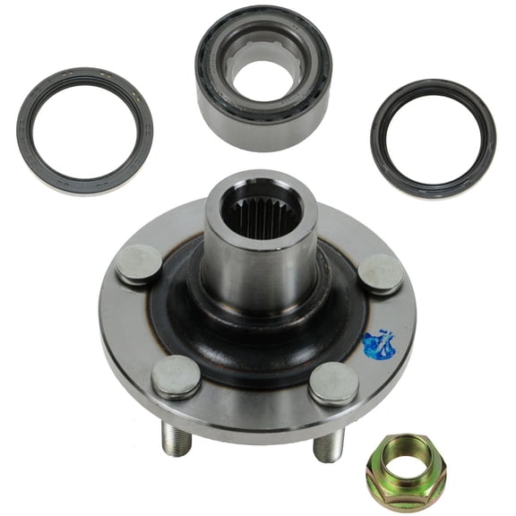 TRQ Wheel Bearing Seal & Hub Front Driver or Passenger Side Kit for Subaru BHA53273