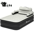 thumbnail image 5 of Uforic FullXL Air Bed featuring Headboard, 18in Inflatable Mattress with Pillow, Portable Electric Pump, Black - Ideal Queen Air Mattress for Camping & Home Use, 5 of 5