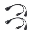 thumbnail image 3 of Paquete De 2 Cables Otg De Repuesto Para Fire Stick 4K Fire Tv Compatible Con Samsung Galaxy Lg Android Phone Tablet Micro Usb Host Con Alimentación Micro Usb, 3 of 5