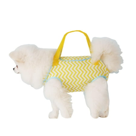 Harikaji Pet Bag Carrier Sling Cat Carrier  Hands Free Shoulder Crossbody Dog Carrier Pouch  Cat Sling Carrier Outdoor Travel Yellow Wave M