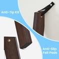 thumbnail image 4 of LEDREM 5-Tier Farmhouse Blanket Ladder, Decorative Storage Shelf with Felt Pads, Multi-Functional Display Rack, Maroon Brown, 4 of 6
