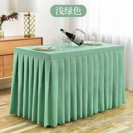 

Touiyu Rectangular Tablecloth Spandex Table Skirt Stretch Fitted Table Cover for Conference Banquet Wedding Banquet Trade Show