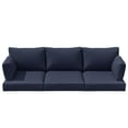 thumbnail image 6 of Pakunoda Outdoor Cushions Replacement, 8 Piece Sectional Cushion Fits 3-Seat, 4” Foam Deep Seat, for Patio Rattan Wicker Replacement Cushion, Liner&Cover, Navy Blue, 6 of 7