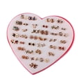 thumbnail image 1 of Pendientes del perno prisionero Salvador de aleación y rhinestone para Mujeres y Niñas 36 Pares, 1 of 6