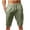 Army Green #2, variant on Xihbxyly Mens Shorts Comfort Soft Linen/Cotton Pocket Elastic Waist Straight Half Shorts Pants Cargo Shorts Lightweight Quick Dry Stretch Cargo Shorts Classic Cargo Stretch Short #5