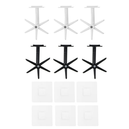 

landege 6pcs No Drilling Storage Hooks Kitchen Convenient Multi-hook Storage Racks