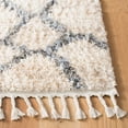 thumbnail image 3 of SAFAVIEH Berber Fringe Cassius Geometric Shag Area Rug, Cream/Gray, 5'3" x 7'6", 3 of 10