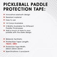 thumbnail image 5 of Pickletech Pickleball Paddle Protection Tape Purple - Paddle Head Edge Guard - Racket Edge Protection Tape -Fit Perfectly Curved Edge -No Wrinkling Pizzazz Contrasty Colors, 5 of 5