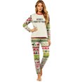 thumbnail image 4 of Lvotionpl 2026 Matching Family Christmas Pjs, Matching Christmas Pajamas Long Sleeve Top & Pants Set Matching Holiday Family Pajama Xmas Sets, 4 of 5