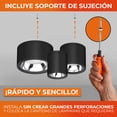 thumbnail image 5 of Lámpara Plafón LED de Sobreponer Luz Blanca Configurable, 5 of 5