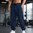 thumbnail image 3 of HOMADLES Cargo Pants for Men Solid Color Stretch Work Pants Side Pocket Outdoor Hiking Breathable Jogger Pants Navy Size S, 3 of 8