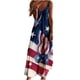 thumbnail image 1 of Vestidos Para Mujer Maxi Dress Slip Dress Independence Day Trendy Sling Cintura Media Cuello en V Sin Mangas Estampado de Rayas Vestido Largo de Playa Delgado Odeerbi  ODB167925, 1 of 5