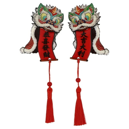 

1 Pair Chinese New Year Fridge Magnets Festive Atmosphere Magnets New Year Decorations