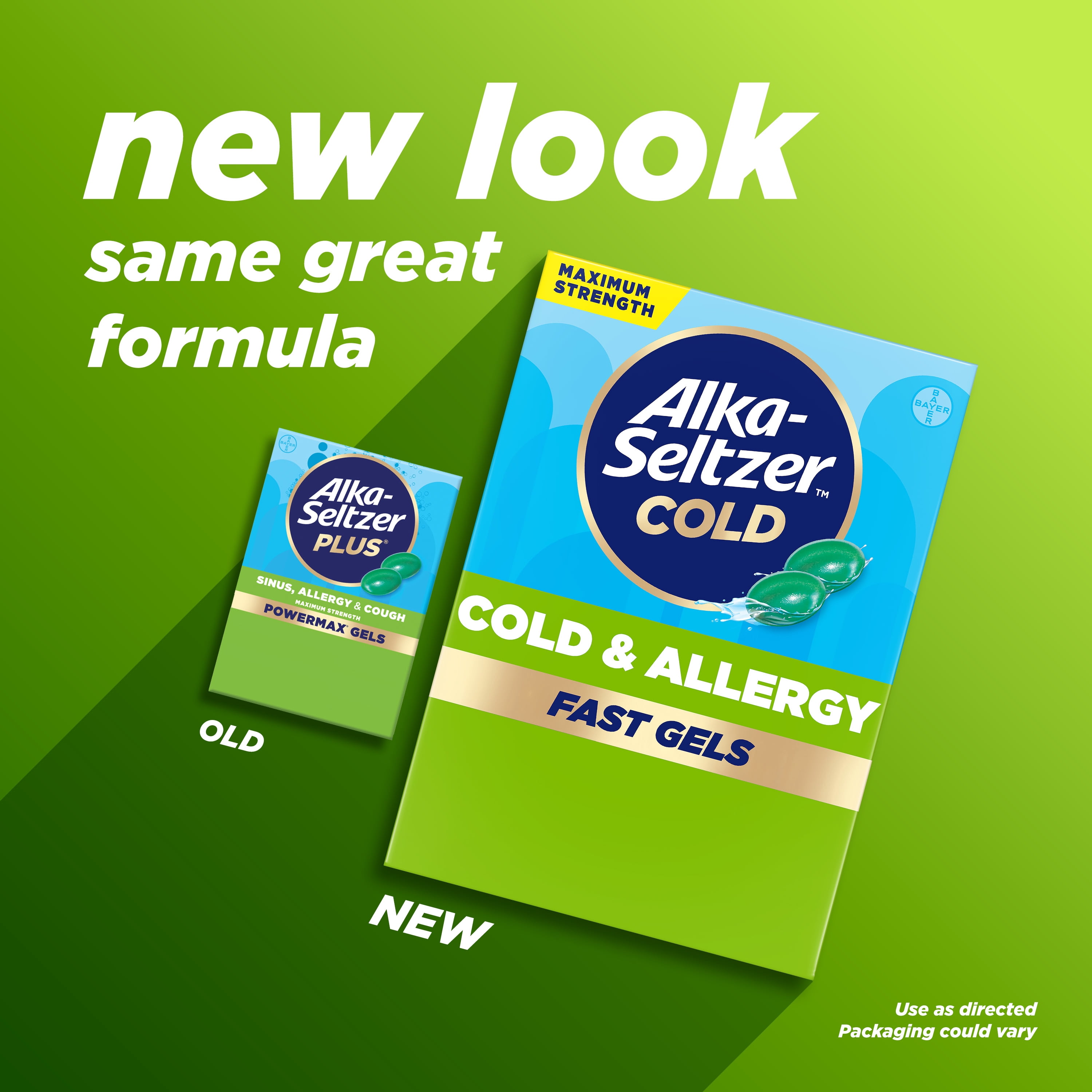 Alka-Seltzer Cold, Cold & Allergy Max Strength Fast Gels, 24 HSA