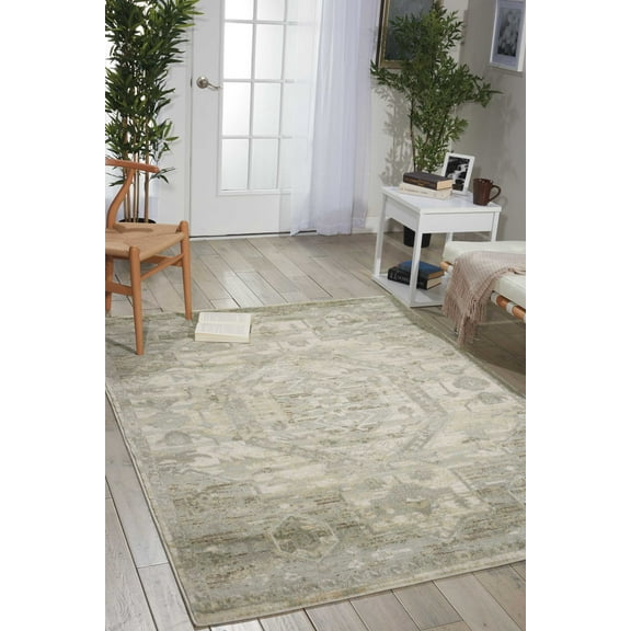 Nourison Euphoria Persian Ivory 5'3" x 7'3" Area Rug, (5x7)