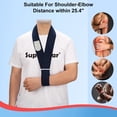 thumbnail image 5 of Arm Sling, Adjustable Collar and Cuff Sling Immobilizer Lightweight Neck Support Simple Arm Sling Breathable Medical Shoulder Support for Men Women, One Size Fits All, Black, 5 of 6