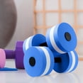 thumbnail image 3 of Eonox EVA Foam Water Resistance Dumbbells for Pool & Water Aerobics, Lightweight Waterproof Mancuerna - Non-Slip Design (10.8" x 5.9"),1 Pc, 3 of 6