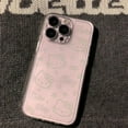 thumbnail image 6 of Original Pink Hello Kitty Phone Case For iPhone 16 15 14 13 12 11 Mini Pro Max X XR XSMax 6S 6 7 8 Plus SE20 Transparent Cover T-188T5204A1 iPhone 11 ProMax, 6 of 7