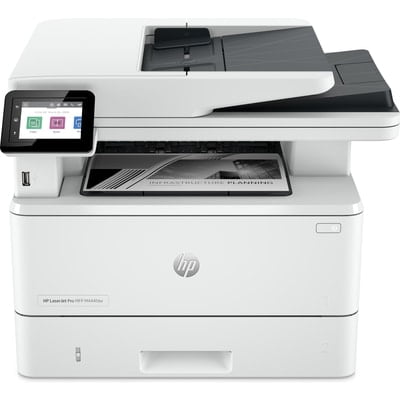 HP - LaserJet Pro MFP 4101fdw Wireless Black-and-White All-in-One Laser Printer - White