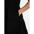 thumbnail image 5 of Time and Tru Women's and Women’s Plus Cotton Swing Dress with Short Sleeves, Sizes XS-4X, 5 of 7