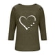thumbnail image 3 of HongQid 3/4 Length Sleeve Womens Dressy Casual Tops Round Neck Tunic Shirts Summer Spring Fall Clothes, 3 of 5