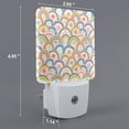 thumbnail image 2 of Naloa Rainbow Flowers Night Lights Plug into Wall, Dusk to Dawn Sensor Warm White Led Night Light 0.5W, Nightlight suit for Adults, Bedroom, Bathroom, Hallway, Kitchen, 2 of 5