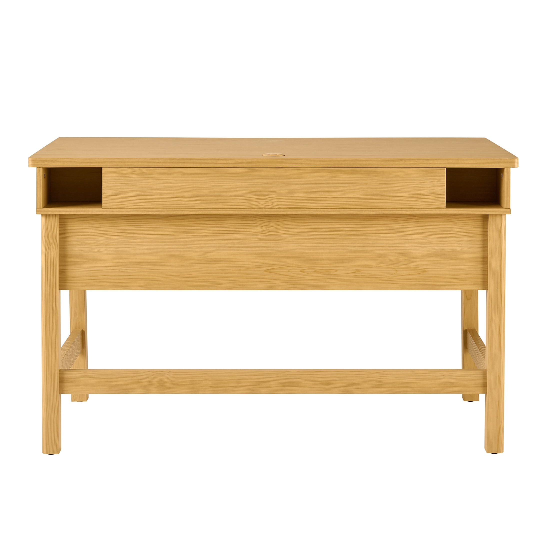 Better Homes & Gardens Lillian Fluted Desk, Natural Pine Finish