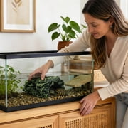Turtle Basking Hideout Cave Realistic Resin Rock Reptile Shelter Ornament Aquarium Decor For Turtles Lizards Amphibians Terrarium Tank