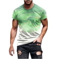 thumbnail image 2 of Goodtrade8 Short Sleeve T-Shirts for Men Summer Plain Pullover Casual Muscle Graphics Crew Neck Outfits Mens Shirts Athlete, 2 of 5