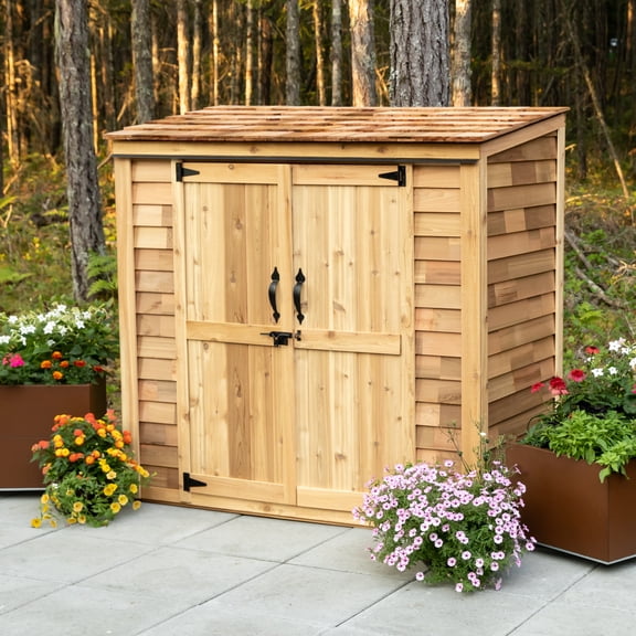 Outdoor Living Today 6x3 Western Red Cedar Grand Garden Chalet with Cedar Roof