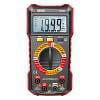 2uds. Multímetro digital Detector de voltaje de rango automático Herramientas eléctricas (rojo)