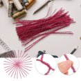 thumbnail image 5 of HEATSHAKING 100Pcs Rosy Colored Chenille Stems Bendable Rods for Creative DIY Craft Supplies, 5 of 5