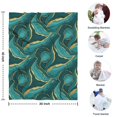 thumbnail image 4 of Teal Gold Marble Pattern Blanket,Comfortable Soft Flannel Throw Blanket,All Season,Warm Lightweight Blankets for Sofa Bed Couch Living Room Chair,30"x40", 4 of 4