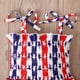 thumbnail image 5 of OAVQHLG3B Conjuntos para bebé niña del 4 de julio Conjunto de camisa y falda del Día de la Independencia Ropa de verano con bandera estadounidense, 5 of 7